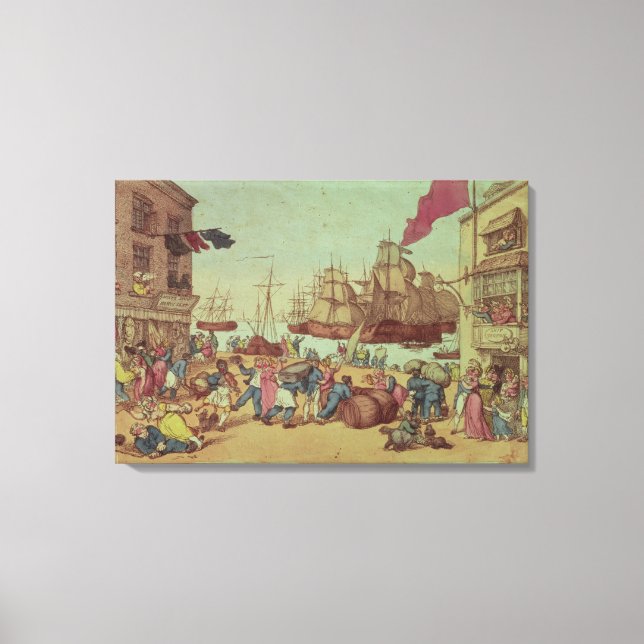 Portsmouth Point, 1811 Canvas Print (Front)