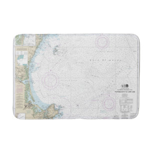 Portsmouth to Cape Ann Nautical Chart 13278 Bath Mat