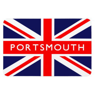 Portsmouth UK Flag Magnet