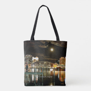 Portsmouth, Virginia cityscape photograph Tote Bag
