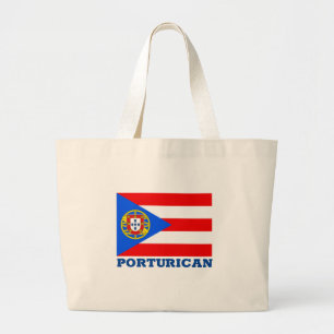 Portu-Rican Large Tote Bag
