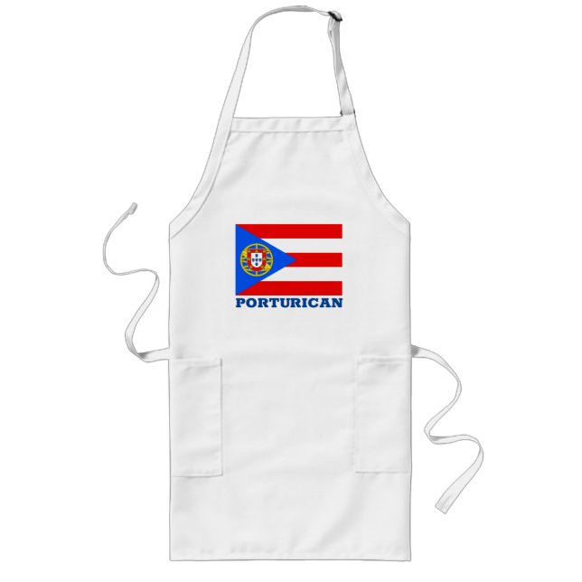 Portu-Rican Long Apron (Front)