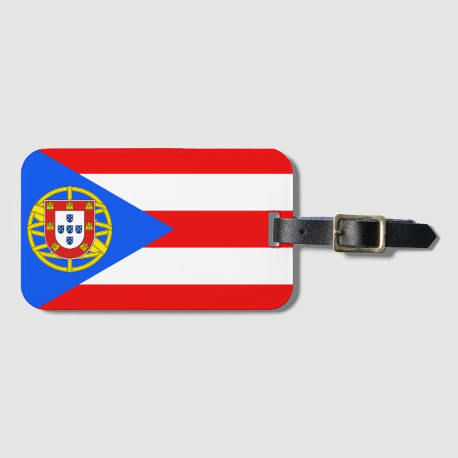 Portu-Rican Luggage Tag (Front Horizontal)