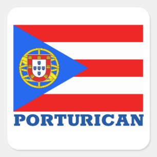 Portu-Rican Square Sticker