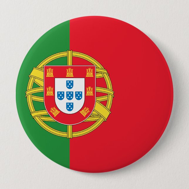 Portugal 10 Cm Round Badge (Front)