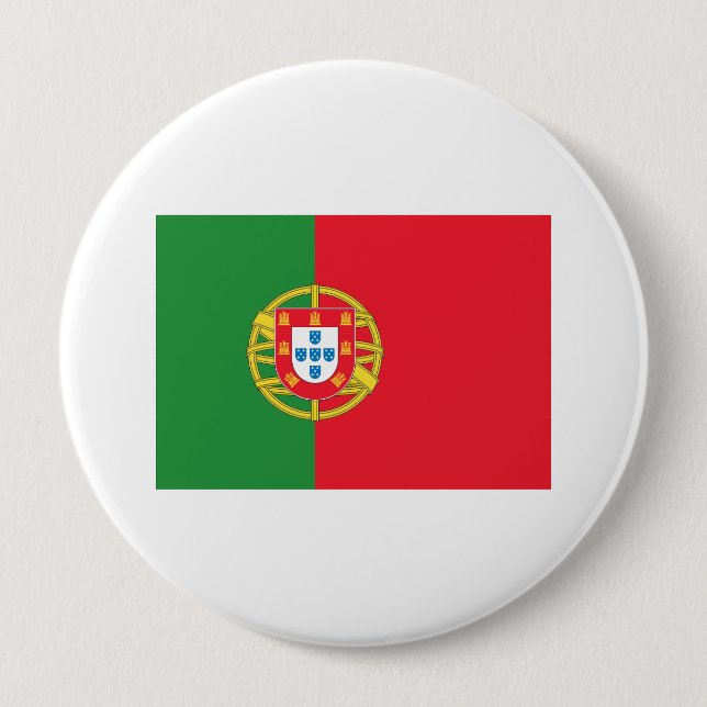 Portugal 10 Cm Round Badge (Front)
