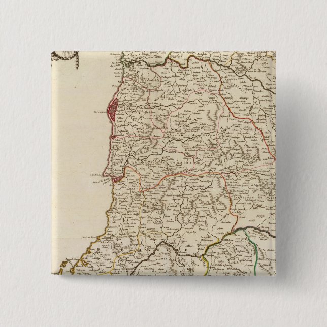Portugal 15 Cm Square Badge (Front)