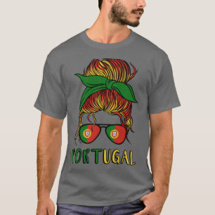 Portugal 2022 Portugeese Girl football World Cup f T-Shirt
