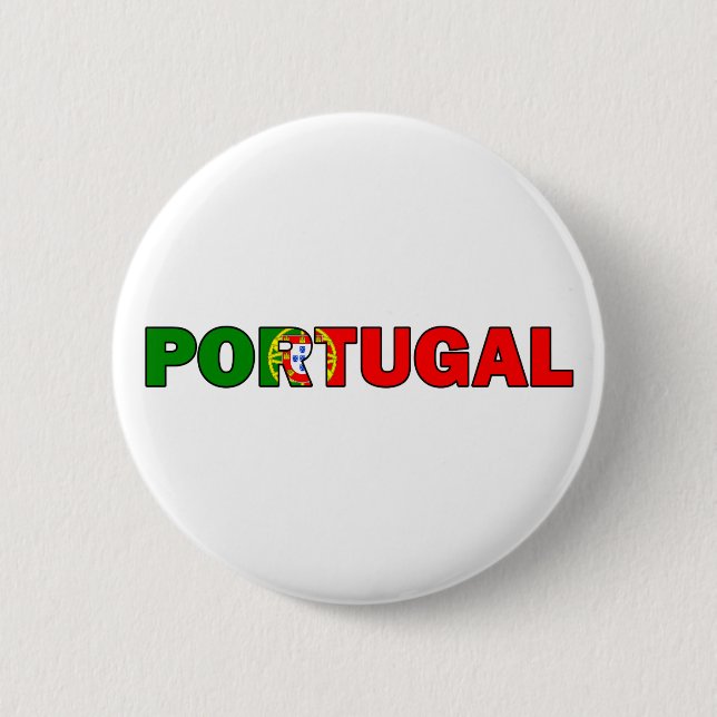 Portugal 6 Cm Round Badge (Front)