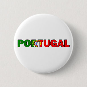 Portugal 6 Cm Round Badge