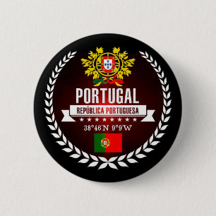 Portugal 6 Cm Round Badge