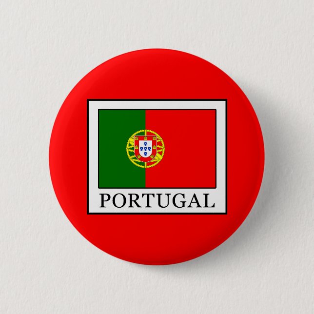 Portugal 6 Cm Round Badge (Front)