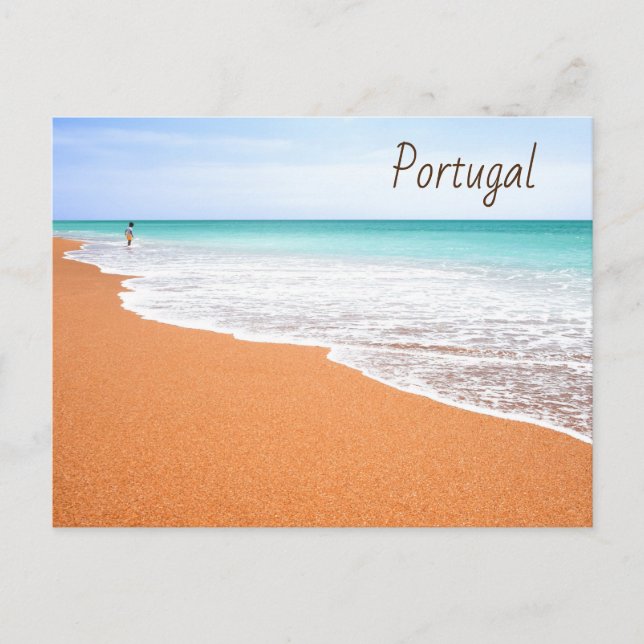 Portugal Albufeira Beach in the Algarve Postcard (Front)