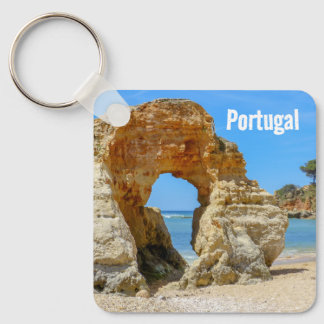 Portugal Algarve Beach and Rocks Souvenir Key Ring