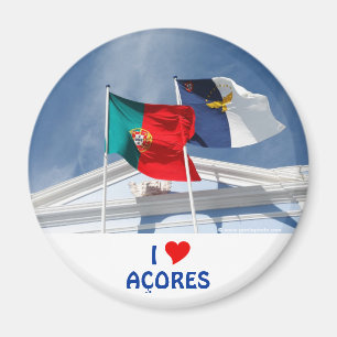 Portugal and Azores flags Magnet