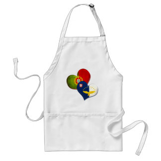 Portugal and Azores hearts Standard Apron