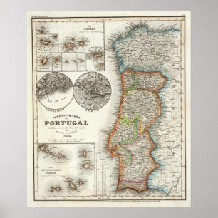Portugal and Cape Verde Islands Poster