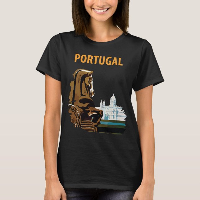 Portugal and Lisbon T-Shirt (Front)