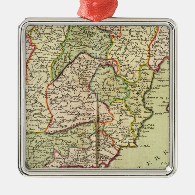 Portugal and Spain Metal Tree Decoration (Front)