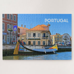 Portugal: Aveiro and boat Jigsaw Puzzle