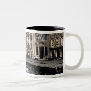 Portugal, Aveiro. Moliceiros (seaweed collecting Two-Tone Coffee Mug