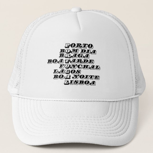 Portugal Bom Dia Boa Tarde Boa Noite Baseball Cap (Front)