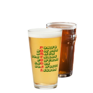 Portugal Bom Dia Boa Tarde Boa Noite Beer Glass