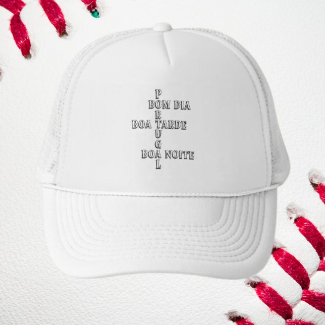 Portugal Bom Dia Boa Tarde Boa Noite Mens Womens  Trucker Hat (Creator Uploaded)