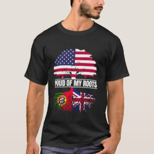 Portugal Britain Mix Proud of my Roots Portuguese T-Shirt