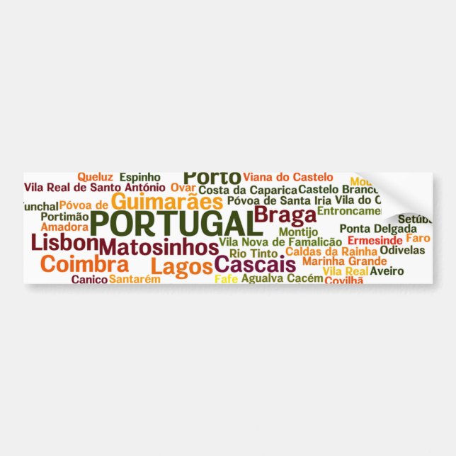 PORTUGAL Bumper Sticker (Front)
