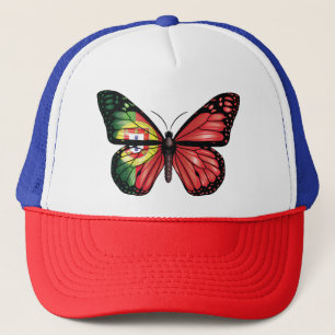 Portugal butterfly monarch flag trucker hat