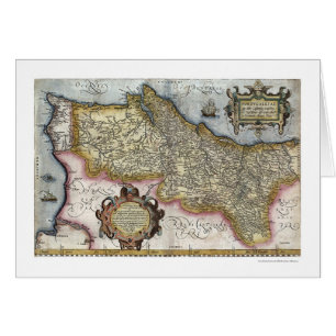 Portugal by Ortelius Map 1579