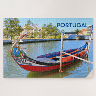 Portugal: canal boat, Aveiro Jigsaw Puzzle