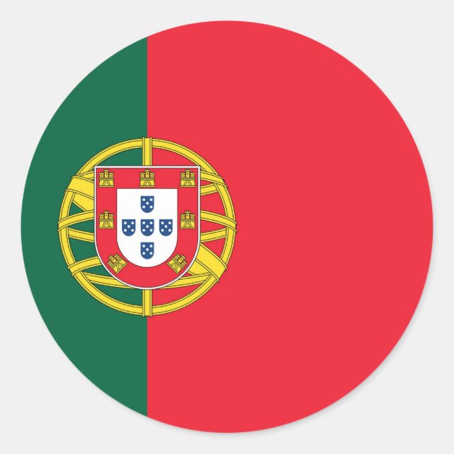 PORTUGAL CLASSIC ROUND STICKER (Front)