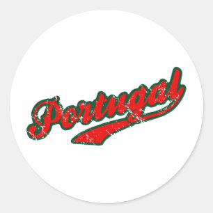 Portugal Classic Round Sticker