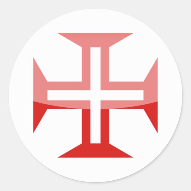 portugal classic round sticker (Front)