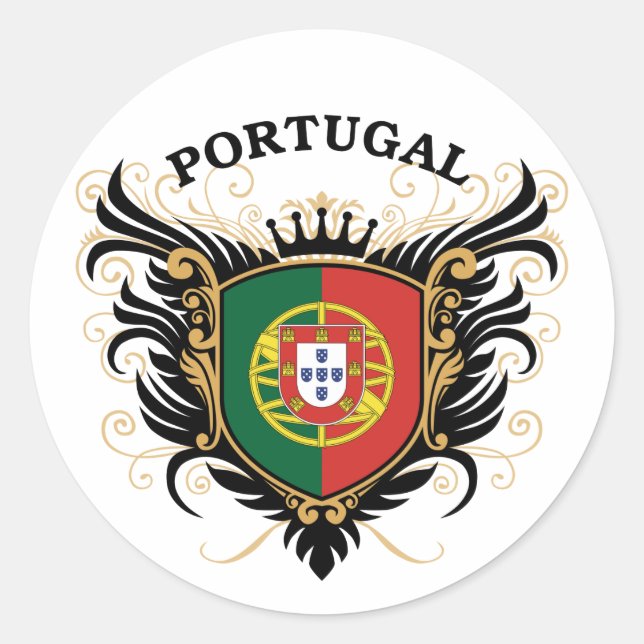 Portugal Classic Round Sticker (Front)