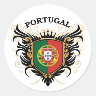 Portugal Classic Round Sticker