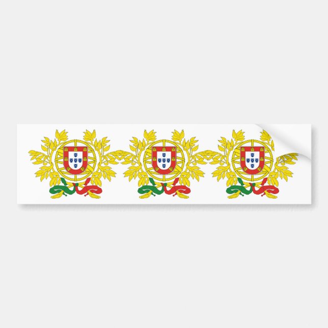 Portugal Coat of Arms Bumper Sticker (Front)
