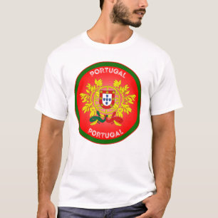 Portugal Coat of Arms Circle Shape T-Shirt