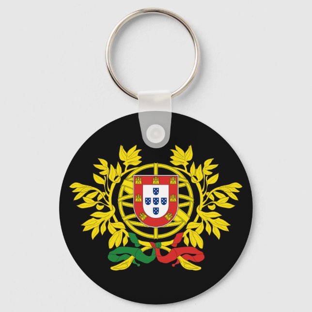 Portugal Coat of Arms Key Ring (Front)