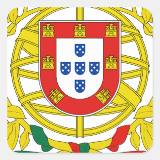 Portugal Coat of Arms Square Sticker