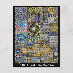 Portugal Colourful Mosaics Postcard