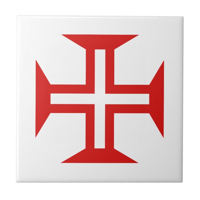 Portugal country cross flag symbol tile (Front)