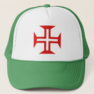 Portugal country cross flag symbol trucker hat