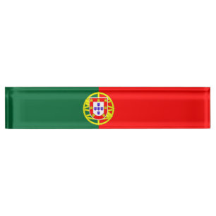 portugal country flag symbol nameplate