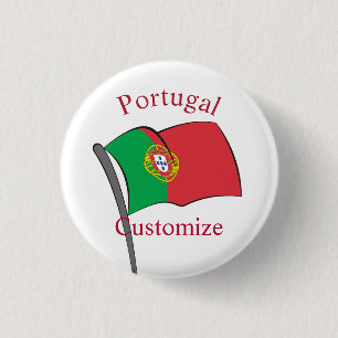 Portugal Country Flag Thunder_Cove 3 Cm Round Badge