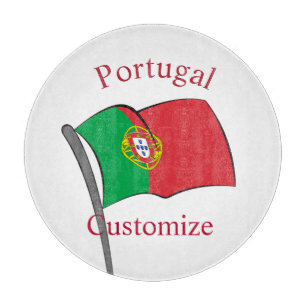 Portugal Country Flag Thunder_Cove Cutting Board