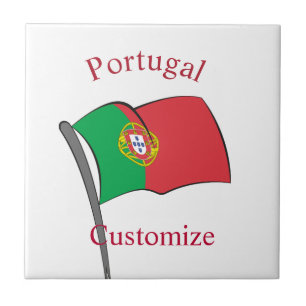 Portugal Country Flag Thunder_Cove Tile