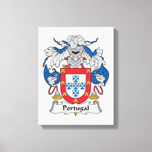 Portugal Family Crest Canvas Print (Front)